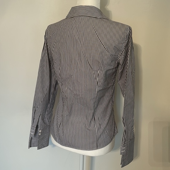 Calvin Klein Women’s Striped Button Up Blouse - Picture 5 of 5